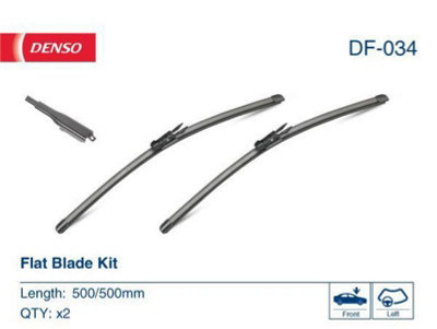 B&Q - Wiper Blade Window Passenger Driver Side 500/500mm Fits Bmw 1 Series  Df034