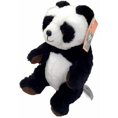 Accessotech Wwf Black And White Panda Plush Toy 22Cm Extra Soft Sitting Stuffed Animal from B&Q