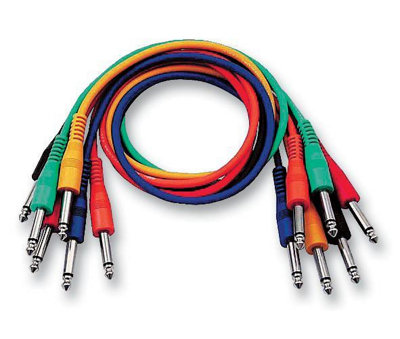 A pack of 6 Mono Jack Patch Leads / Patch cables 90cm long  -  DAP Audio FL1190 - Image 3