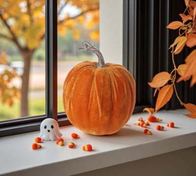 Orange Velvet Autumnal Pumpkin from B&Q