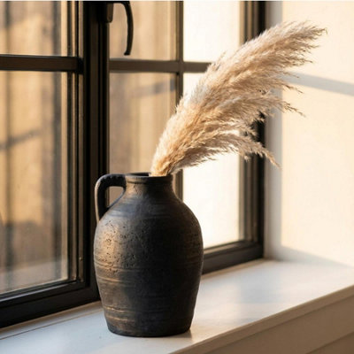 Garden Greatness Ellie Roman Charcoal Jug Vase Decor from B&Q