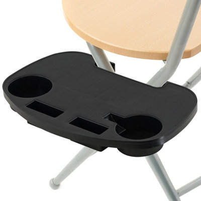 B&Q -  Universal Clip On Side Table For Camping Chair Sun Lounger Outdoor Garden Beach
