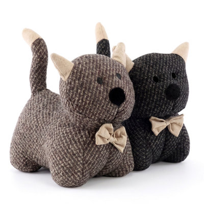 B&Q -  Animal Door Stop Sand Filled Soft Decorative Novelty Door Stopper Decor Cat