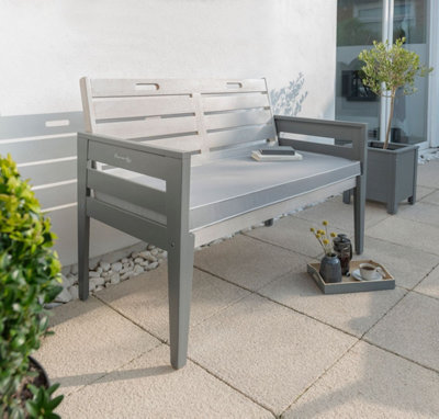 Norfolk Leisure Florenity Grigio Two Seat Bench from B&Q