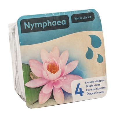 Moerings Pink Water Lily Pond Plant KitComplete Kit For Easy Pond Setup from B&Q