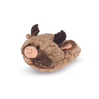 Noxxiez Giant Plush Foot Warmer SlipperReindeer from B&Q