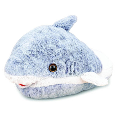 Noxxiez Giant Plush Foot Warmer SlipperShark from B&Q