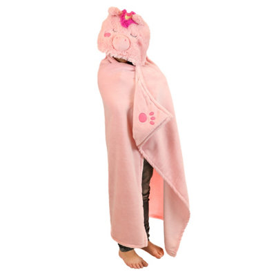 Noxxiez Kids Animal Hooded BlanketUnicorn from B&Q