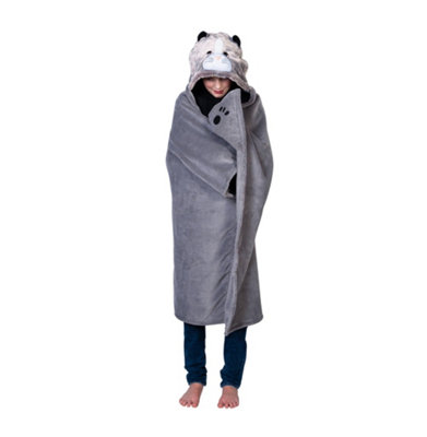 Noxxiez Kids Animal Hooded BlanketCat from B&Q