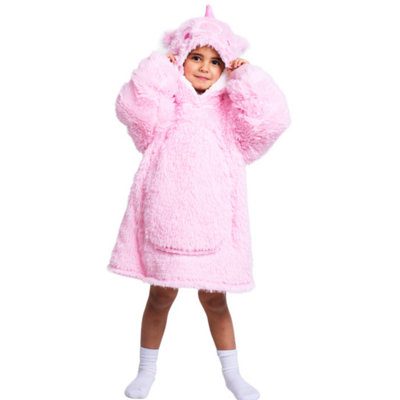 Cozy Noxxiez Kids Cuddle Oversized Animal HoodieUnicorn from B&Q