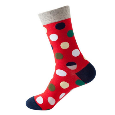 Noxxiez Soxxiez Unisex Adult SocksRed Spots from B&Q
