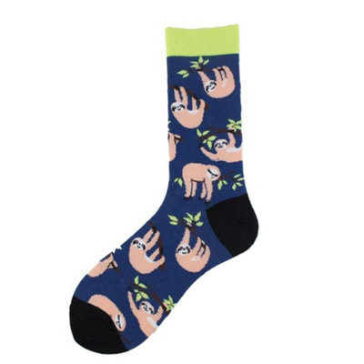Noxxiez Soxxiez Unisex Adult SocksBlue Sloth from B&Q