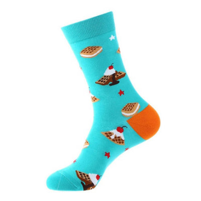 B&Q -  Soxxiez Unisex Adult SocksBlue Waffle