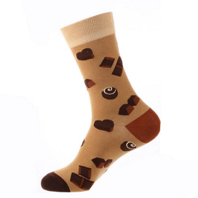 Noxxiez Soxxiez Unisex Adult SocksBrown Chocolate from B&Q