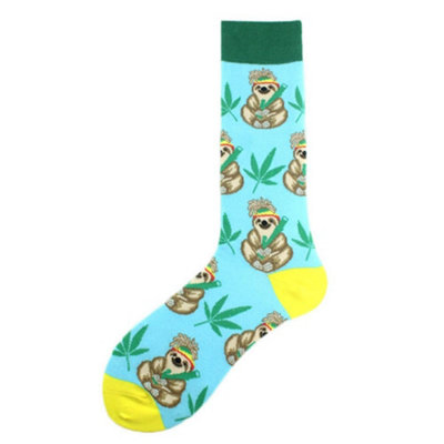 B&Q -  Soxxiez Unisex Adult SocksBlue Sloth Sitting