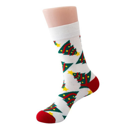 B&Q -  Soxxiez Xmas Unisex Adult SocksWhite Christmas Tree