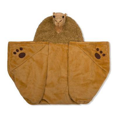 Noxxiez Kids Animal Hooded BlanketCamel from B&Q