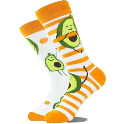 Noxxiez Soxxiez Unisex Adult SocksOrange Avocado from B&Q