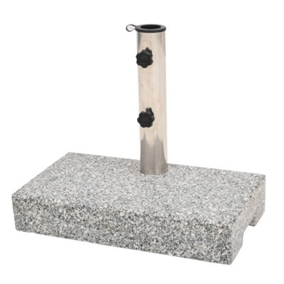 Walplus Parasol Base Granite Rectangular 25 Kg from B&Q