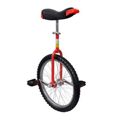 B&Q Red Adjustable Unicycle 20 Inch