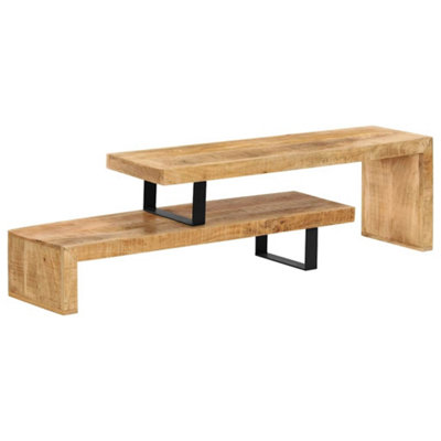 Walplus Tv Stand Cabinet Solid Mango Wooden Tv Unit from B&Q