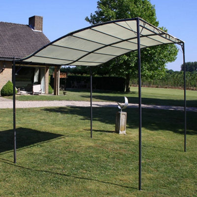 Vidaxl 3 X 2.5M Gazebo Outdoor Garden Sunshade Awning Party Tent Cream White/anthracite from B&Q