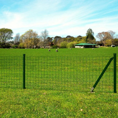 Vidaxl Green Euro Fence Steel 10X1.5 M