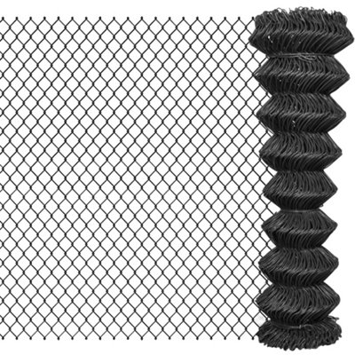B&Q -  Chain Link Fence Steel 25X1.5 M Grey
