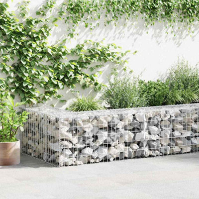 Vidaxl Gabion Basket Galvanised Steel 100X50X50 Cm from B&Q