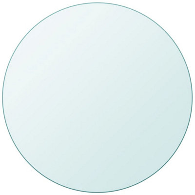 Vidaxl Table Top Tempered Glass Round 800 mm from B&Q