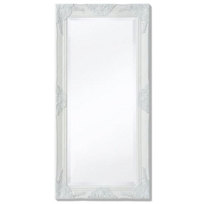 B&Q -  Wall Mirror Baroque Style 100X50 Cm White