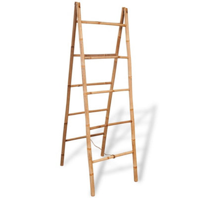 Vidaxl Double Towel Ladder With 5 Rungs Bamboo 50X160 Cm from B&Q