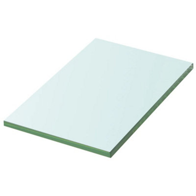 B&Q -  Shelf Panel Glass Clear 20X12 Cm Glass Panels