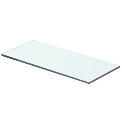 B&Q -  Shelf Panel Glass Clear 40X12 Cm