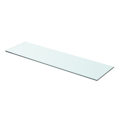 B&Q -  Shelf Panel Glass Clear 70X20 Cm