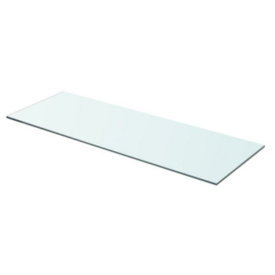 B&Q -  Shelf Panel Glass Clear 70X25 Cm
