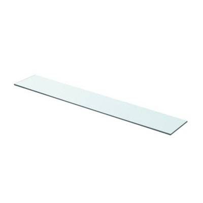 B&Q -  Shelf Panel Glass Clear 80X12 Cm