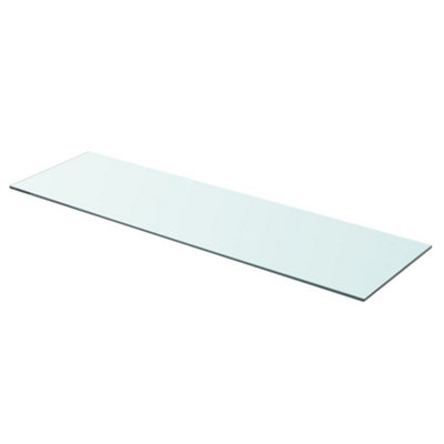 B&Q -  Shelf Panel Glass Clear 90X25 Cm