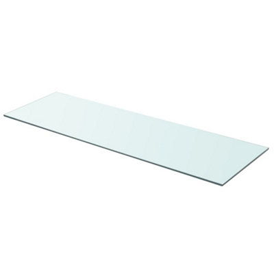 B&Q -  Shelf Panel Glass Clear 90X30 Cm