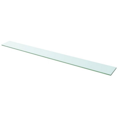 B&Q -  Shelf Panel Glass Clear 110X12 Cm