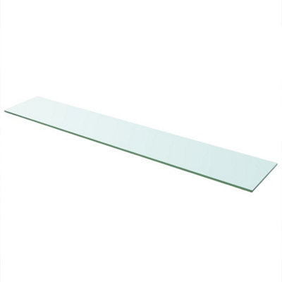 B&Q -  Shelf Panel Glass Clear 110X20 Cm