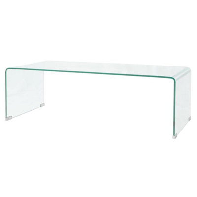 Vidaxl Coffee Table Tempered Glass 98X45x30 Cm Clear