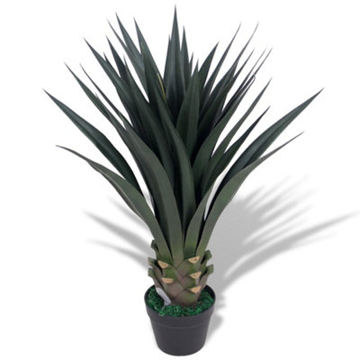 Vidaxl Artificial Yucca Plant With Pot 85 Cm Green