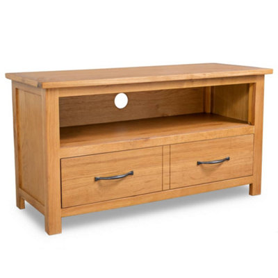 B&Q -  Tv Cabinet 90X35X48 Cm Solid Oak Wood