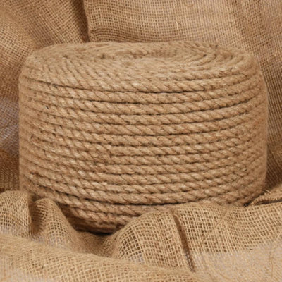 Vidaxl Rope 100% Jute 12 mm 100 M Ropes from B&Q