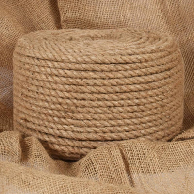 Vidaxl Rope 100% Jute 14 mm 100 M Ropes from B&Q