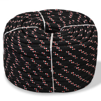 B&Q -  Marine Rope Polypropylene 10 mm 50 M Black Ropes