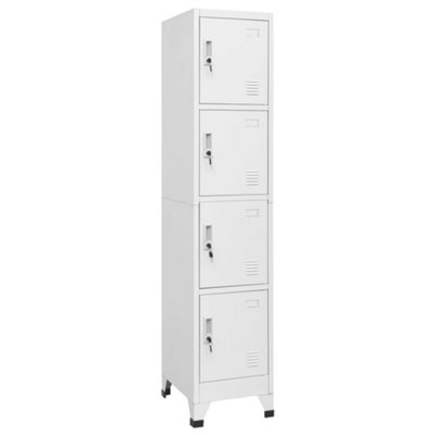 Vidaxl Locker Cabinet With 4 Compartments 38X45X180 Cm from B&Q
