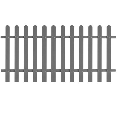 Vidaxl Picket Fence Wpc 200X100 Cm from B&Q