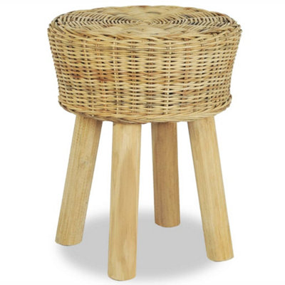 B&Q -  Bar Stool Natural Rattan